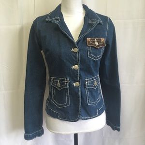 True religion vintage denim jacket corduroy xs